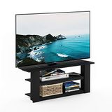 Furinno Parsons TV-entertainmentcentrum met 3 niveaus, hout, zwart, 34,04 x 34,04 x 41,91 cm