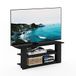 Furinno Parsons TV-entertainmentcentrum met 3 niveaus, hout, zwart, 34,04 x 34,04 x 41,91 cm