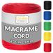 Creative Deco Corde Macramé Rouge 200 m Corde en Coton | Épaisseur 2-3 mm | 15 plis | 328 Pieds | Grande Bobine de Corde