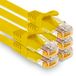 1aTTack.de 5x 1,5m CAT7 Ethernet LAN-netwerkkabel RJ45 - geel