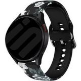 Strap-it Samsung Bracelet Grey Flower Samsung Galaxy Watch FE
