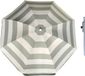 Broekhof Vuurwerk Int. B.V. Parasol - Argent/blanc - D120 cm - incl. sac de transport - piquet de parasol - 49 cm