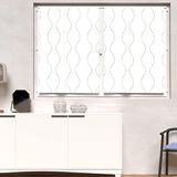 Soleil d'Ocre, Parel vitrage, polyester, wit, 90 x 120 cm