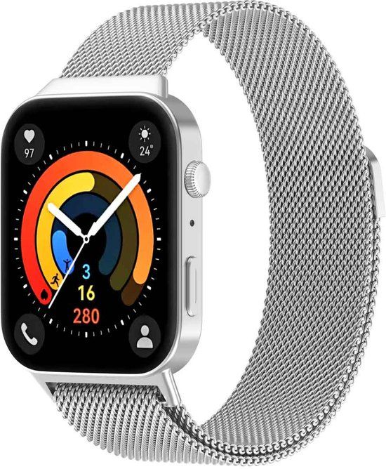 imoshion Milanees magnetisch bandje voor de Huawei Watch Fit 3 - Zilver