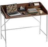 HOMCOM Schrijftafel - Spaanplaat, Metaal - 109 x 57 x 91 cm - Walnoot