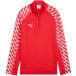PUMA teamLIGA26 Training 1/4 Zip Top Jr Sweat Jacket - Red White - Size 164