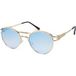 styleBREAKER Lunettes de soleil Panto pour femmes avec verres plats ovales et branches en métal, plumes, plaquette de nez en silicone 09020117