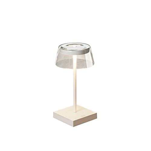 KONSTSMIDE Scilla Tafellamp - Wit - Indoor/Outdoor - USB - 2 Lichtkleuren - Batterijduur tot 20 uur - 7816-250