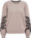 WE Fashion Dames sweater met embroidery
