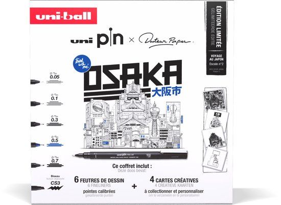 Uni-ball Uni Pin Fineliner Koffer Osaka