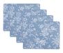 Laura Ashley Kurk Placemats 40,6 x 30,5 cm voor keuken en eettafels, hittebestendig, duurzaam, gemakkelijk schoon te maken, set van 4, ommuurde tuin