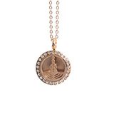 Mystic Moments Zeven Chakras Aromatherapie Olie Diffuser Rose Goud Ketting Locket met Pad