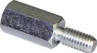 PB Fastener S47040X30 Afstandsbouten (l) 30 mm M4 x 9 M4 x 8 Staal Verzinkt 10 stuk(s)