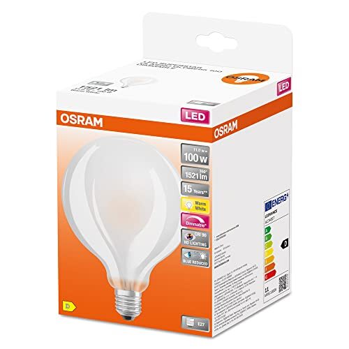 OSRAM Lamps OSRAM Superstar dimbare LED lamp met bijzonder hoge kleurweergave (CRI90), E27-basis matglas ,Warm wit (2700K), 1521 Lumen, substituut voor 100W-verlichtingsmiddel dimbaar, 1-Pak