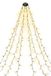 Menz Lichtsnoer warm wit voor kerstbomen 8 x 2 m – 320 leds met 8 lichtmodi, IP44 waterdicht, kerstverlichting voor binnen en buiten