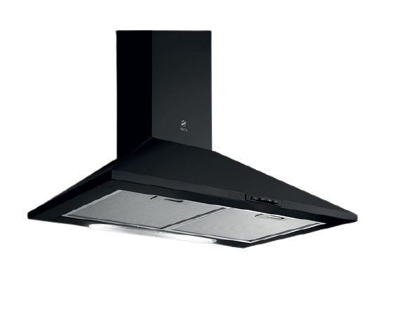 Elica PRF0151543 - Afzuigkap - Muurmontage - Zwart - 395 m³/uur - D