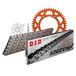 Kettingset DID Kettingset Alu 520ZVM-X / 118 klinknagel slot oranje voor KTM EXC RACING SX Racing 200-525 cc Bj. 2000-2013
