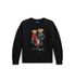 Polo Ralph Lauren Mädchen Frottee Sweatshirt mit Polo Bear, Schwarz