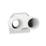 LEGRAND, Plexo New 069671L 10 stuks kabelwartels voor vochtige ruimtes, montage op inbouwdozen, 2 ISO20-ingangen - 20 mm schroefdraaddiameter, kleur: wit