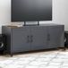 Maison Exclusive - meuble TV, anthracite, 100,5 x 39 x 43,5 cm, acier