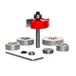 Freud 32-504: spoelen, 1/8", 1/4", 5/16", 3/8", 7/16", 1/2" diepte Rabbeting Bit met lagers