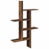 vidaXL - Wandplank - Oud hout - 61 x 15 x 102 cm