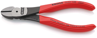 KNIPEX Kracht-zijsnijtang op ZB-kaart met kunststof bekleed 140 mm, 74 01 140 SB