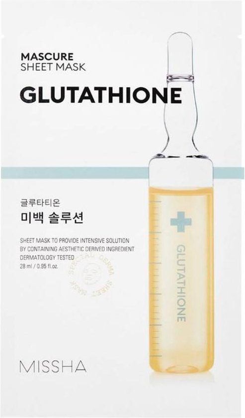 Missha Mascure Glutathione Rescue Solution Sheet Mask (Set van 10 stuks)