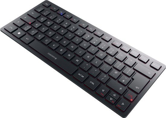 Cherry KW 9200 MINI Toetsenbord Universeel USB + RF Wireless + Bluetooth QWERTY Brits Engels Zwart