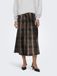 ONLY Rok 'ONLJane' chocoladebruin / zwart / wit