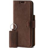 SURAZO Hoes voor mobiele telefoon voor Apple iPhone 13 Pro, premium echt lederen hoes, beschermhoes met standfunctie, kaartenvak, RFID-bescherming - handgemaakte klaphoes, portemonnee case