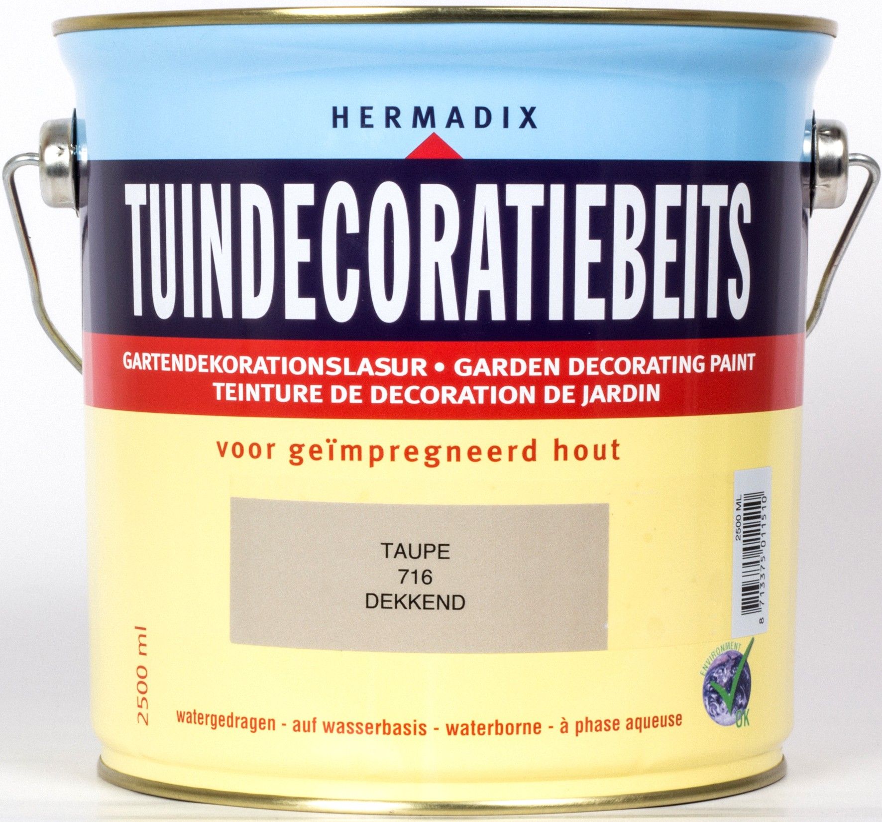 Hermadix Dekkende Tuinbeits - 2.5 liter - Taupe