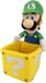 San-ei Co Super Mario Bros. Luigi Coin Box Knuffel 23 cm