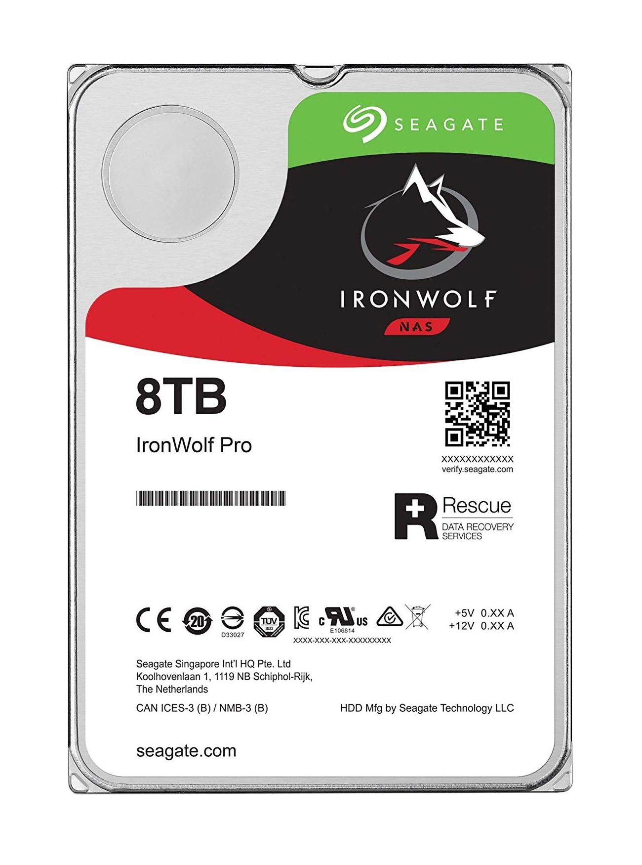 Seagate IronWolf Pro 8TB 3.5" SATA III HDD for NAS