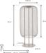 Lucande Korvyn - Terraslamp - 1 licht - Metaal - Steengrijs - H: 80 cm