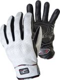 MUGENRACE Aeroflux Wit Zwarte Geperforeerde Handschoenen Maat XL