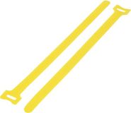 TRU COMPONENTS Klittenband kabelbinder 240 mm x 16 mm Geel 20 stuk(s)