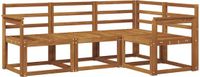 vidaXL - Hoek loungeset - Naturel - Massief Acacia Hout