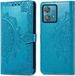 iMoshion Hoesje Motorola Edge 40 Neo - Book Case - Turquoise - Met Pasjeshouder