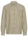 Solid Roydon stripe shirt met lange mouwen, katoen, heren, XXL, zwart, gestreept