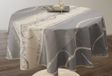 Merkloos Tafelkleed, polyester, grijs, rond, 160 cm
