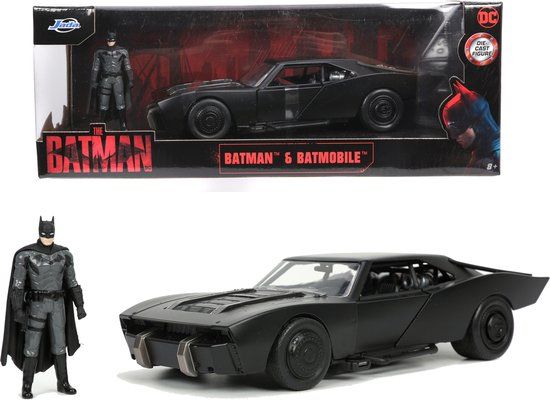 Jada Toys - Batman Batmobile - 1/24 Scale - Black Metal Diecast Car - 253215010