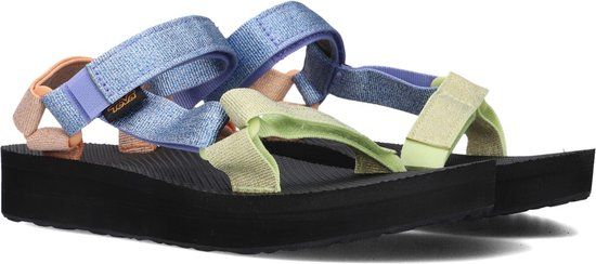 Teva Midform Universal Sandals - Women - Black/Orange/Brown - Size 37