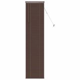 vidaXL Venetiaanse jaloezie Donkerbruin met Patroon 213 x 60 cm 25 mm