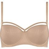 Marlies Dekkers Space Odyssey Sand And Golden Lurex Balcony Bra 85B