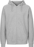 Neutral Fairtrade Men's Zip Hoodie met capuchon Sport Grey - 3XL