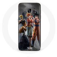Maniacase Samsung Galaxy S6 Geval Sangoku Naruto Luffy Eén Stuk Dragon Ball Z 3D Anime Manga