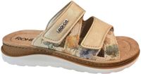 Rohde Slipper Dames Beige Leer Zacht voetbed Wijdte G 1302-14 - Maat 38