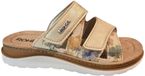 Rohde Slipper Dames Beige Leer Zacht voetbed Wijdte G 1302-14 - Maat 38