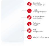 upscreen Screenprotector voor TCL K70 Power 4G (Voor+Camera) - Folie Beschermfolie transparant